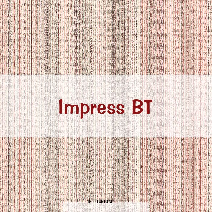 Impress BT example